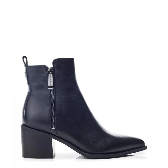 Women Moda In Pelle Black Boots Perth Black Leather