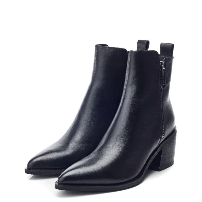 Women Moda In Pelle Black Boots Perth Black Leather
