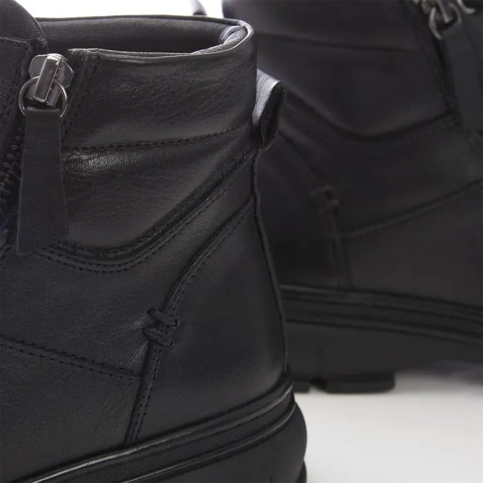 Women Moda In Pelle Black Boots Shoon Sh Ivora Black Leather