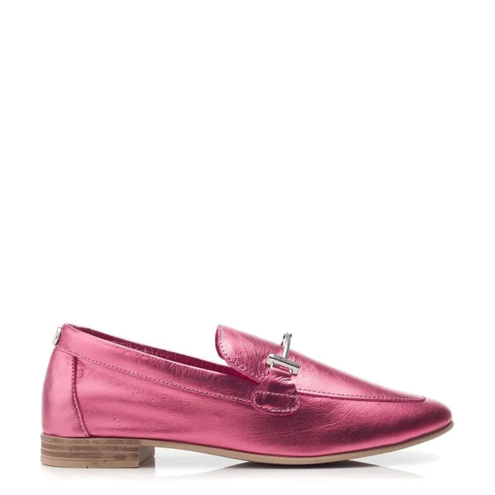 Women Moda In Pelle Brogues And Loafers Fayee Fuschia Leather