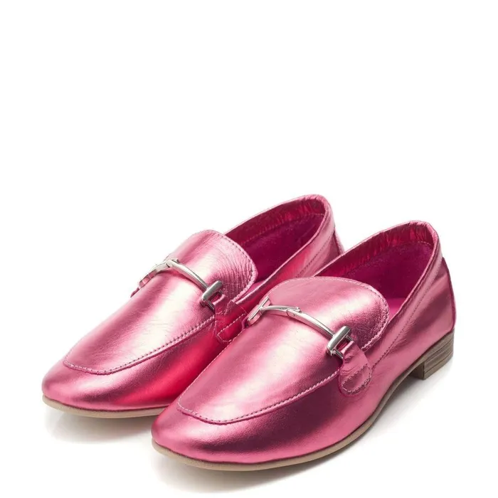 Women Moda In Pelle Brogues And Loafers Fayee Fuschia Leather