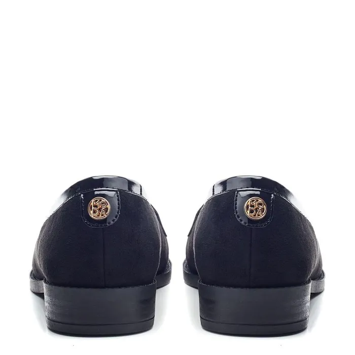 Women Moda In Pelle Brogues And Loafers Frennchie Leopard Pony Hair