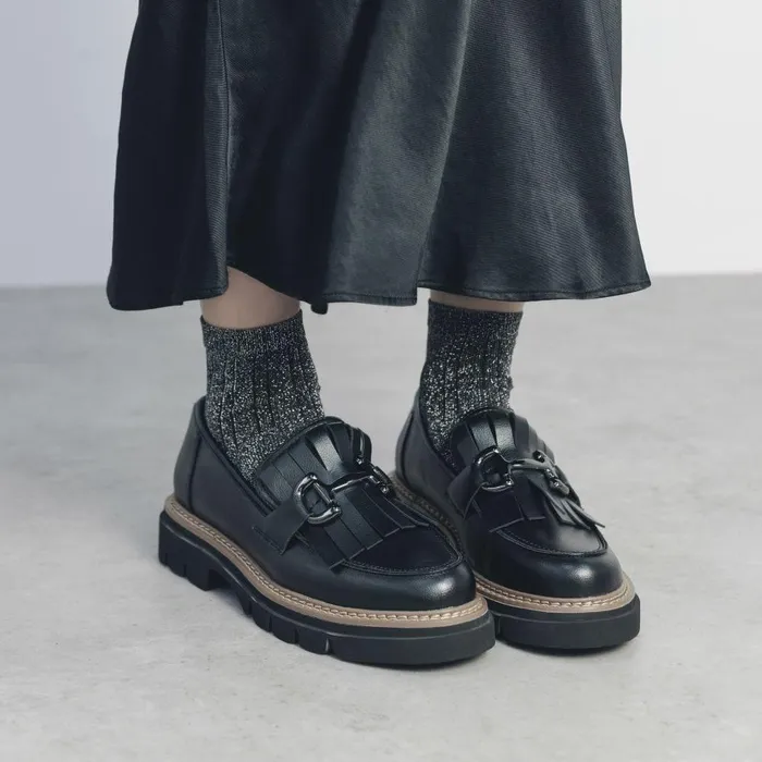 Women Moda In Pelle Casual Shoes Daniya Black Porvair
