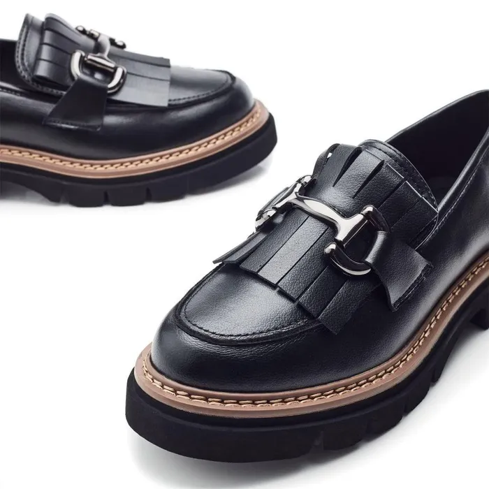 Women Moda In Pelle Casual Shoes Daniya Black Porvair