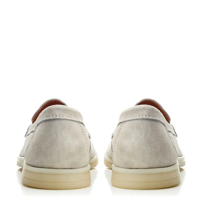 Women Moda In Pelle Casual Shoes Effie Light Grey Suede