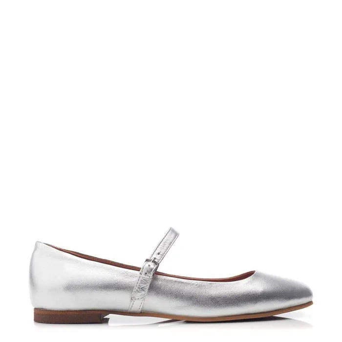 Women Moda In Pelle Casual Shoes Ellysa Silver Leather