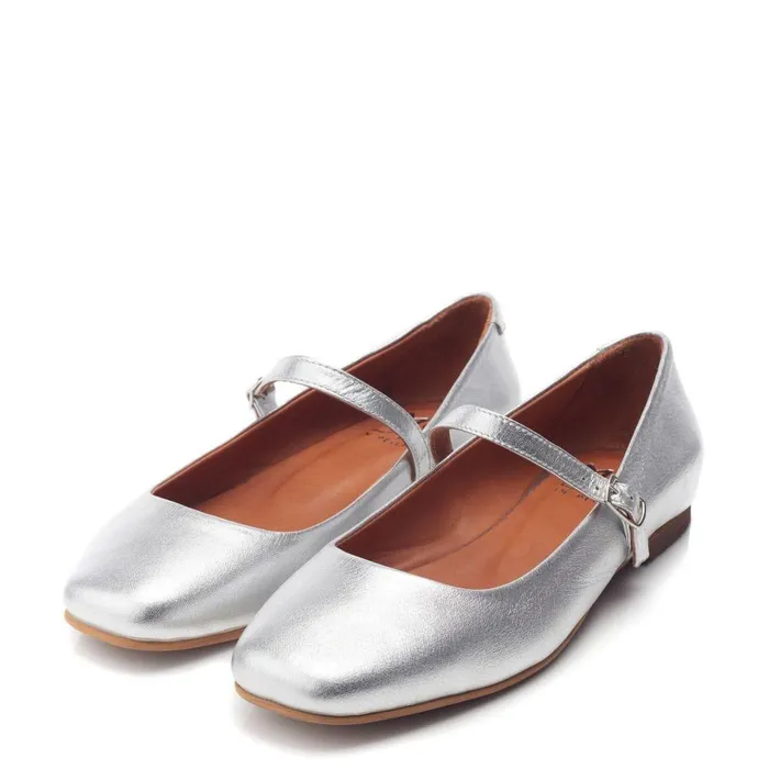 Women Moda In Pelle Casual Shoes Ellysa Silver Leather