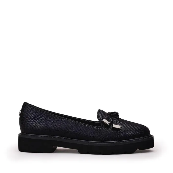 Women Moda In Pelle Casual Shoes Emmey Black Lizard
