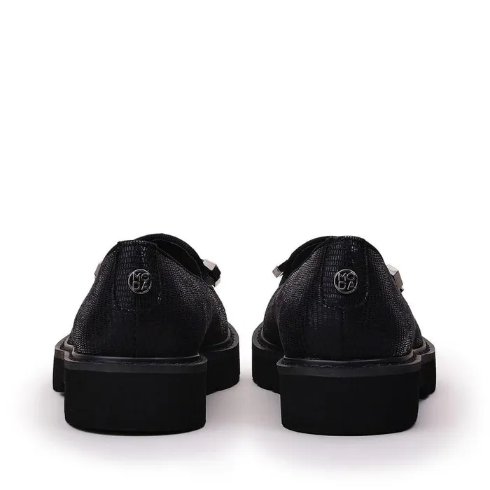 Women Moda In Pelle Casual Shoes Emmey Black Lizard