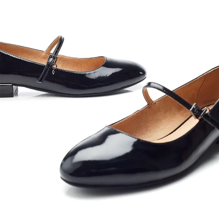 Women Moda In Pelle Casual Shoes Florentin Black Patent Leather
