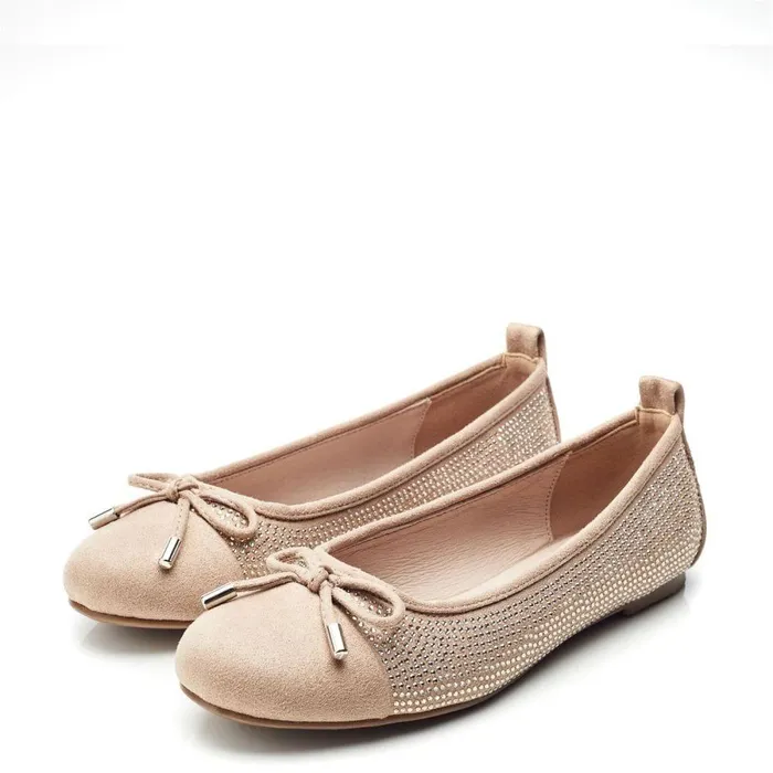 Women Moda In Pelle Casual Shoes Frieda Taupe Alcantara