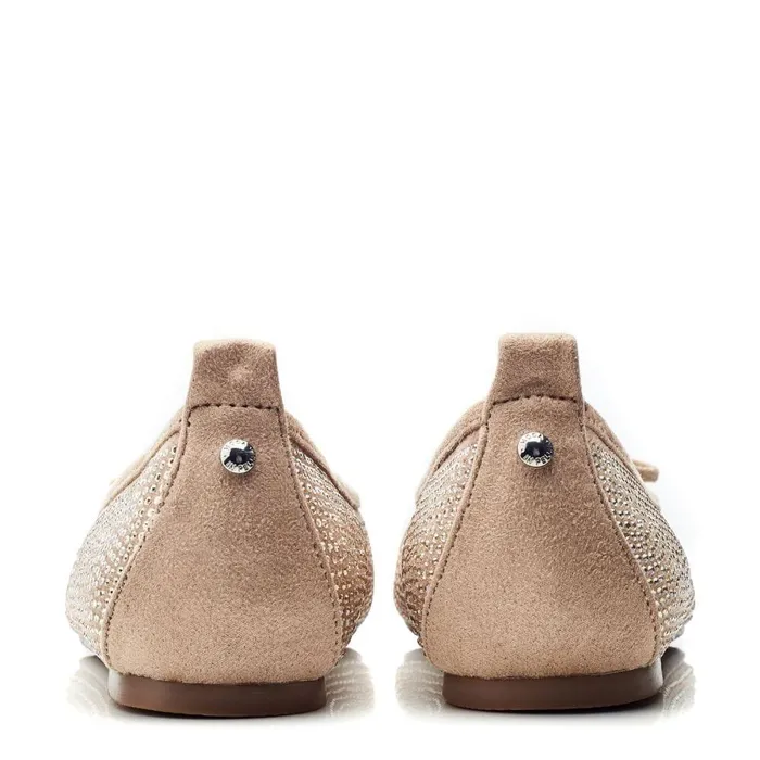 Women Moda In Pelle Casual Shoes Frieda Taupe Alcantara