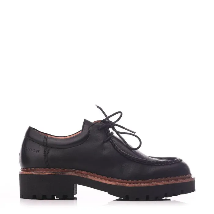 Women Moda In Pelle Casual Shoes Shoon Sh Iota Black Leather