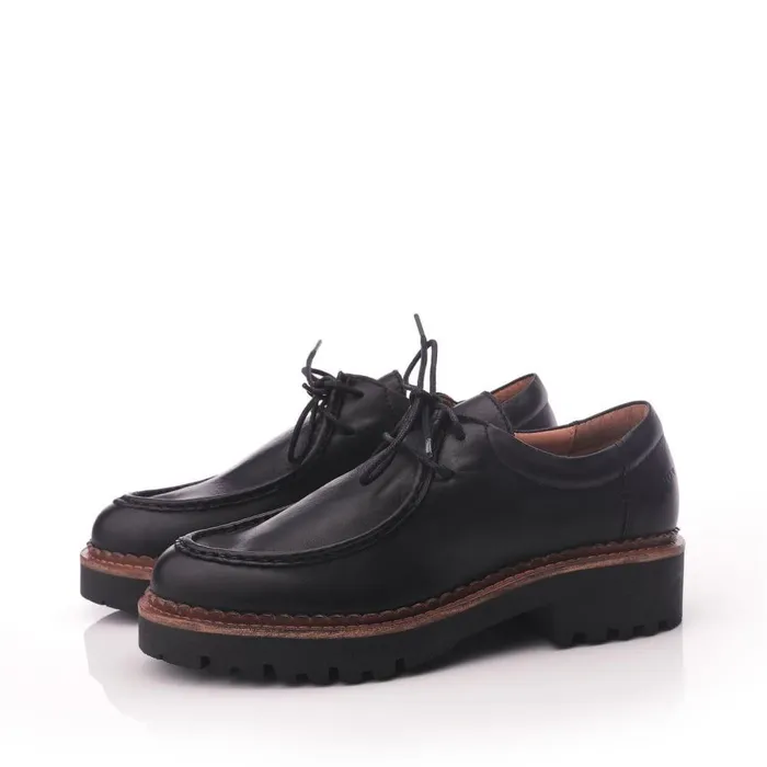 Women Moda In Pelle Casual Shoes Shoon Sh Iota Black Leather