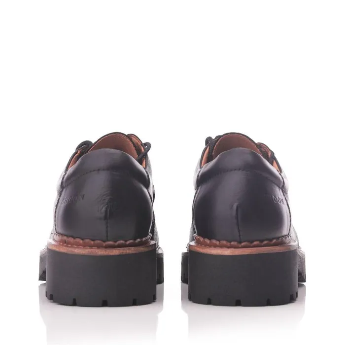 Women Moda In Pelle Casual Shoes Shoon Sh Iota Black Leather