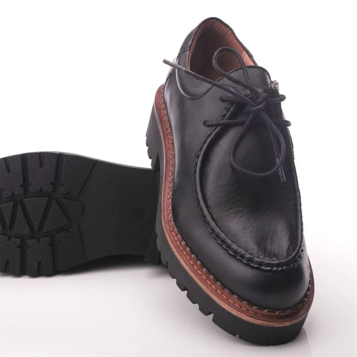 Women Moda In Pelle Casual Shoes Shoon Sh Iota Black Leather