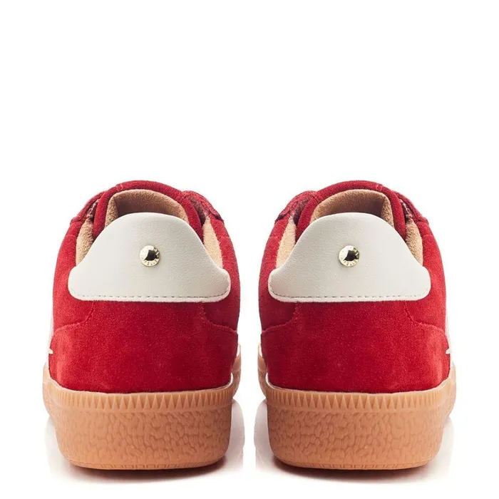 Women Moda In Pelle Casual Trainers Allette Red Suede