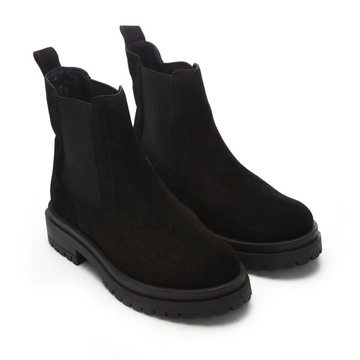 Women Moda In Pelle Chelsea Boots Bsoleful BWaya Black Suede