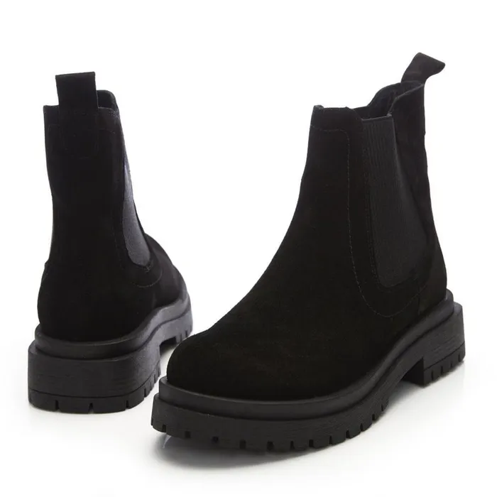 Women Moda In Pelle Chelsea Boots Bsoleful BWaya Black Suede