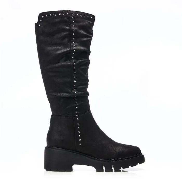 Women Moda In Pelle Chunky Boots Halsey Black Protauras