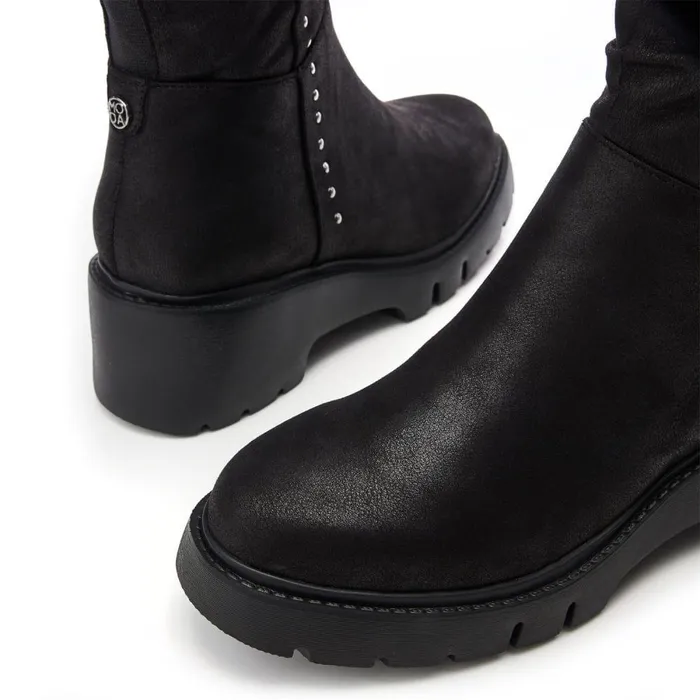 Women Moda In Pelle Chunky Boots Halsey Black Protauras