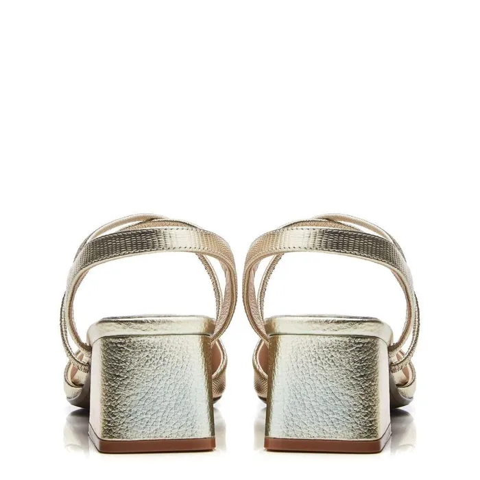 Women Moda In Pelle Court Shoes Caydence Gold Lizard