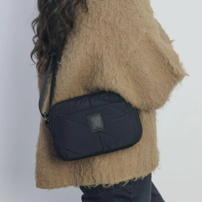 Women Moda In Pelle Crossbody Bags Azani Bag Black Nylon