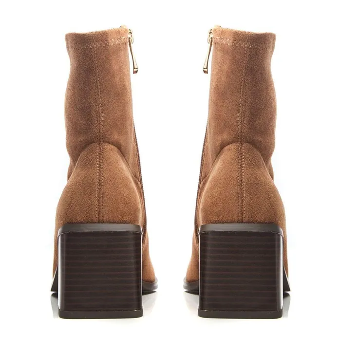 Women Moda In Pelle Heeled And Wedge Boots Loni Tan Alcantara