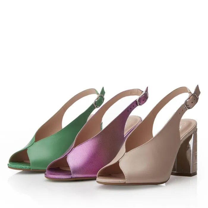 Women Moda In Pelle Heeled Sandals Molina Cameo Leather