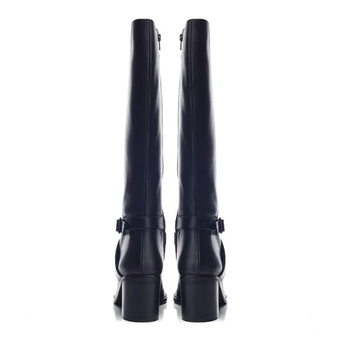 Women Moda In Pelle Knee High Boots Bsoleful BLonsdale Black Leather