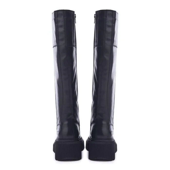 Women Moda In Pelle Knee High Boots Shoon Sh Rivers Black Leather Women Moda In Pelle Knee High Boots Shoon Sh Rivers Black Leather