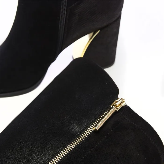 Women Moda In Pelle Knee High Boots Tigerlily Black Protauras