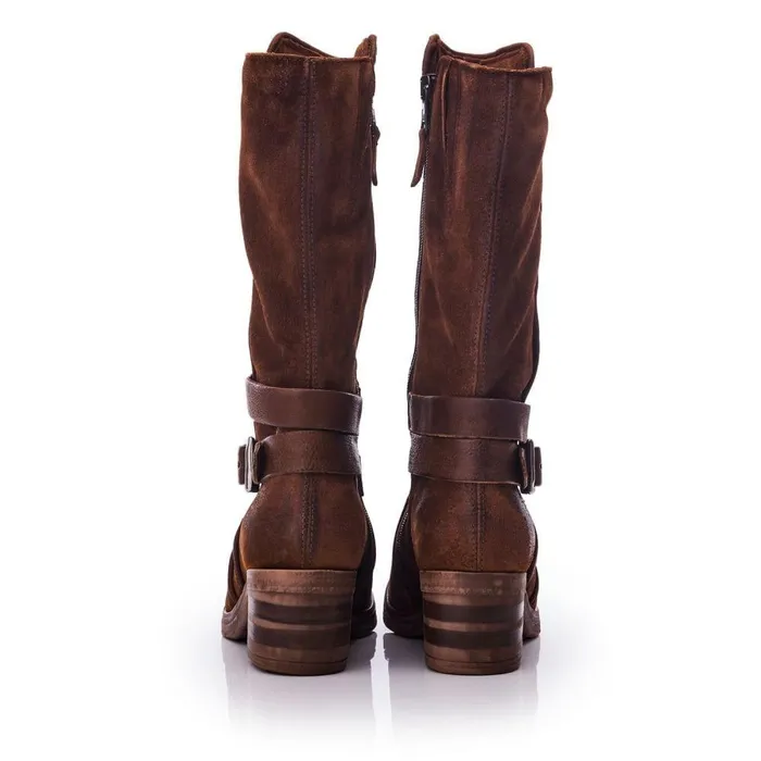 Women Moda In Pelle MidCalf Boots Brinley Tan Suede