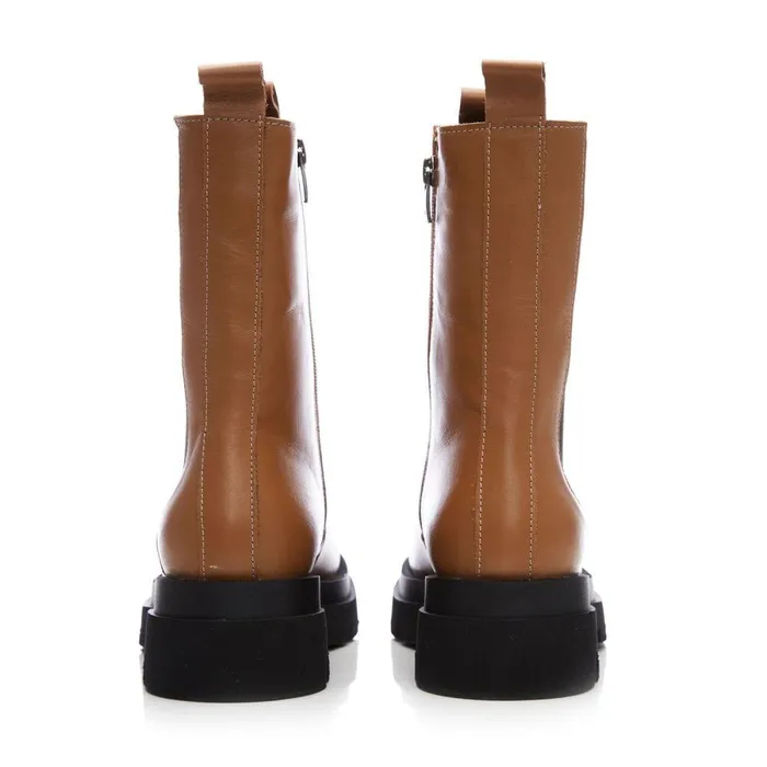 Women Moda In Pelle MidCalf Boots Bsoleful BPuncher Tan Leather