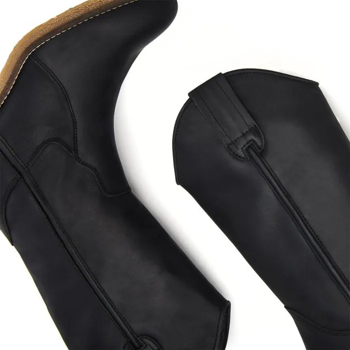 Women Moda In Pelle MidCalf Boots Dana Black Leather