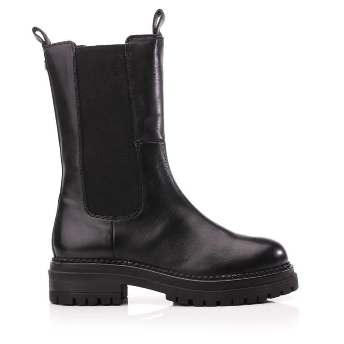 Women Moda In Pelle MidCalf Boots Giala Black Leather