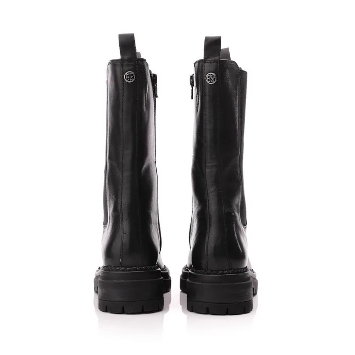 Women Moda In Pelle MidCalf Boots Giala Black Leather