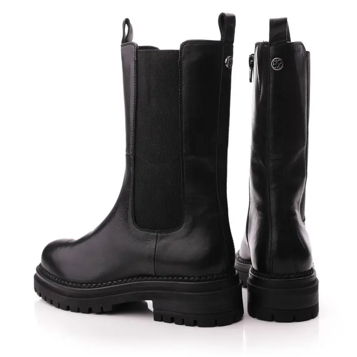 Women Moda In Pelle MidCalf Boots Giala Black Leather