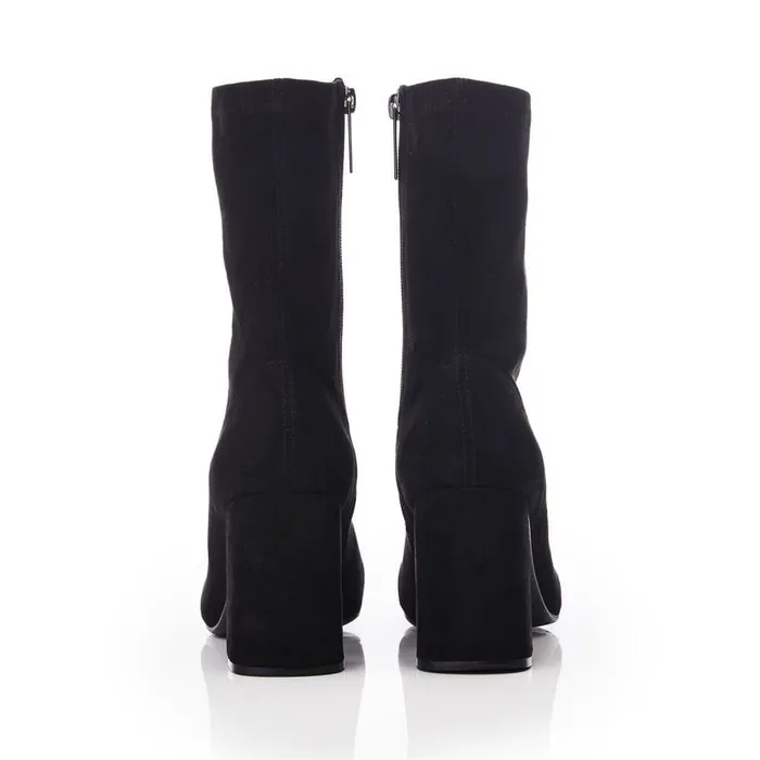Women Moda In Pelle MidCalf Boots Myler Black Alcantara