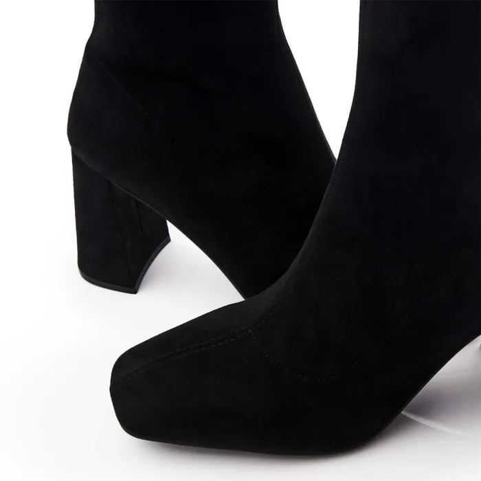 Women Moda In Pelle MidCalf Boots Myler Black Alcantara