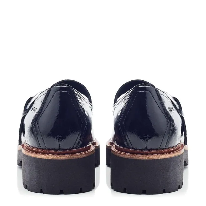 Women Moda In Pelle Mid Heel Shoes Shoon Sh Emberley Black Patent Leather