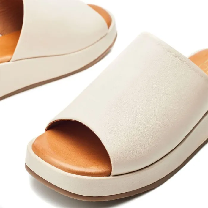 Women Moda In Pelle Mule Sandals Orolia Off White Leather