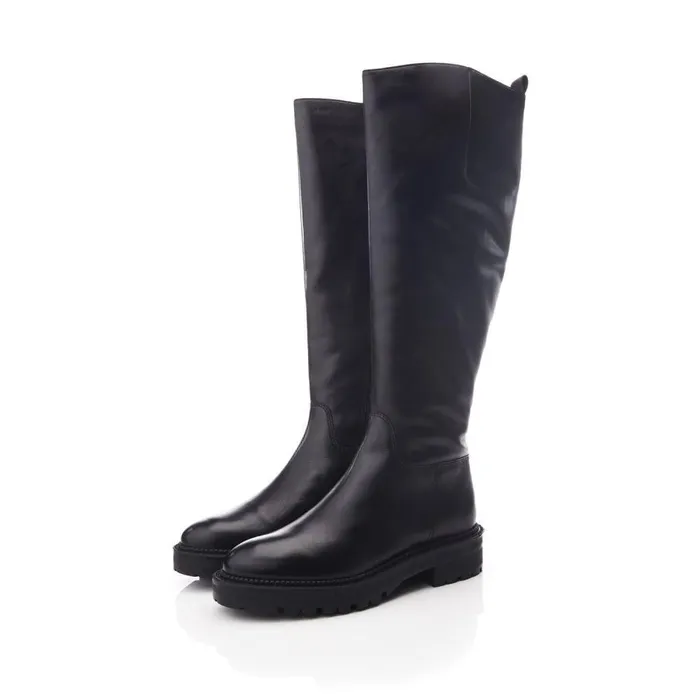 Women Moda In Pelle Riding And Flat Boots Shoon Sh Casalis Black Leather Women Moda In Pelle Riding And Flat Boots Shoon Sh Casalis Black Leather