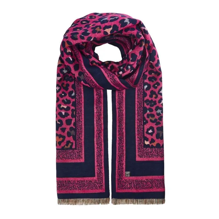 Women Moda In Pelle Scarves Leonniescarf Pink Textile