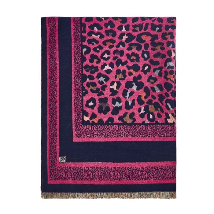 Women Moda In Pelle Scarves Leonniescarf Pink Textile