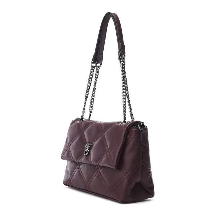 Women Moda In Pelle Shoulder Bags Bea Bag Burgundy Porvair