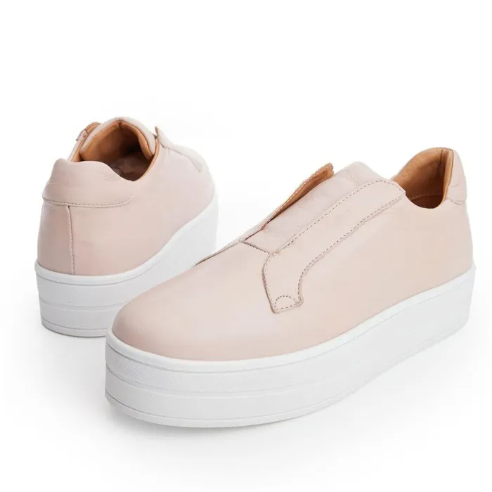 Women Moda In Pelle SlipOn Trainers Bsoleful BBath Nude Leather