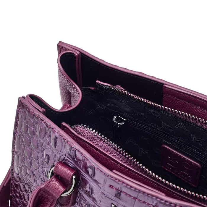 Women Moda In Pelle Tote Bags Bryce Bag Purple Porvair