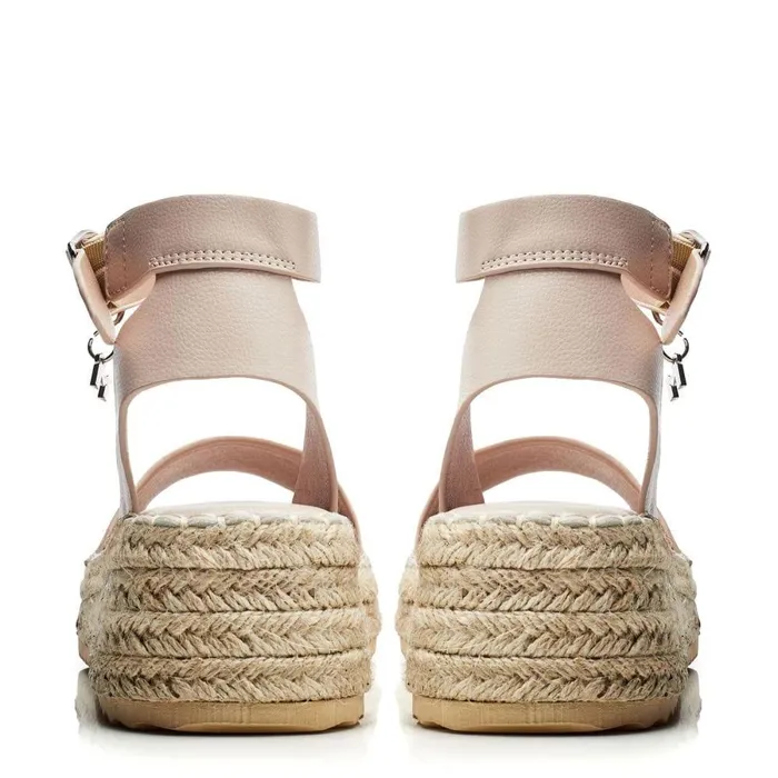 Women Moda In Pelle Wedge Sandals Nasha Cameo Porvair