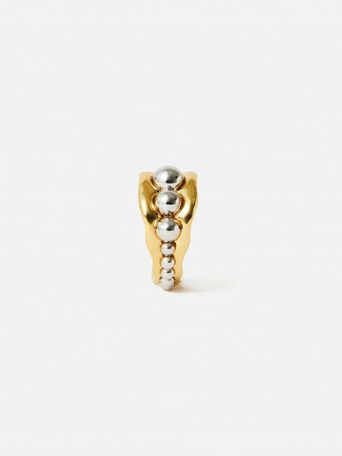 Women Molten Bead Ring Multi Jigsaw Jewellery